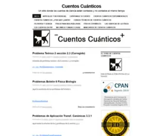 Cuentos-Cuanticos.com(Cuentos Cuánticos) Screenshot