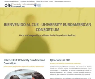 Cue.org.es(EuroAmerican University Consortium) Screenshot