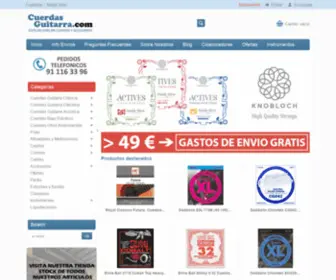 Cuerdasguitarra.com(Compra tus cuerdas al mejor precio) Screenshot