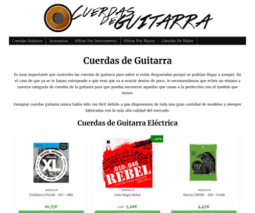 Cuerdasguitarra.net(Cuerdasguitarra) Screenshot