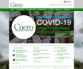 Cuerodc.com(Cuero Development Corporation) Screenshot