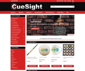 Cuesight.com(Pool Cues and Billiard Supplies) Screenshot