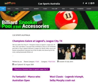 Cuesportsaustralia.com.au(Cue Sports Australia) Screenshot