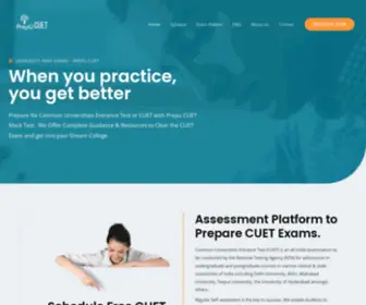 Cuetmocktest.com(PREPU CUET) Screenshot