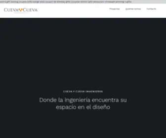 Cuevaycueva.com(Cueva y Cueva Ingenieros S.A. – Donde la ingeniería encuentra su espacio en el diseño) Screenshot