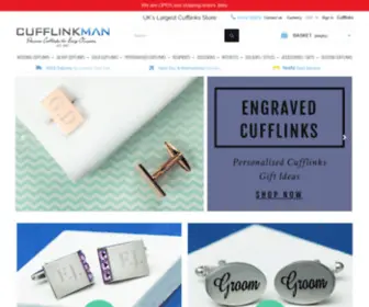 Cufflinkman.co.uk(Gold Cufflinks) Screenshot