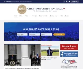 Cufi.org.uk(Christians United for Israel) Screenshot
