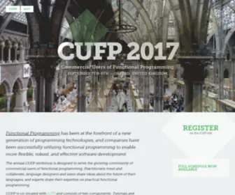 Cufp.org(Commercial Users of Functional Programming) Screenshot