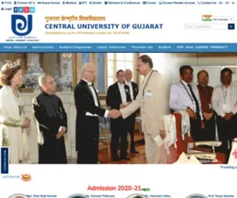 Cug.ac.in(Central University of Gujarat (CUG)) Screenshot