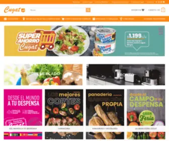Cugat.cl(Supermercados con sucursales en) Screenshot