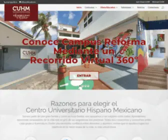 Cuhm.mx(Centro Universitario Hispano Mexicano) Screenshot