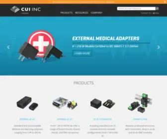 Cui.com(CUI Inc) Screenshot