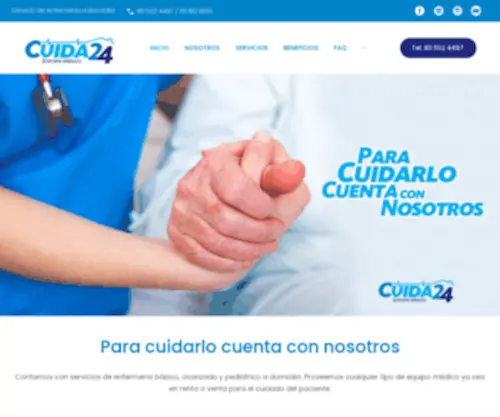 Cuida24.com(Enfermeras a domicilio en Monterrey) Screenshot