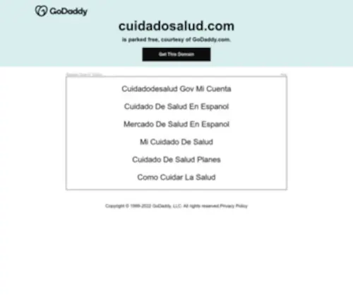 Cuidadosalud.com(Forsale Lander) Screenshot
