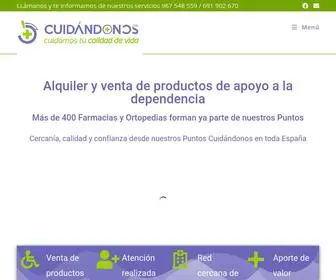 Cuidandonos.com(Te ofrecemos 465 farmacias para asesorarte en el alquiler del producto que necesitas) Screenshot