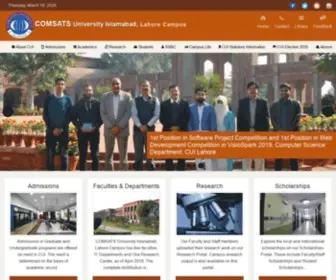 Cuilahore.edu.pk(Cui lahore) Screenshot