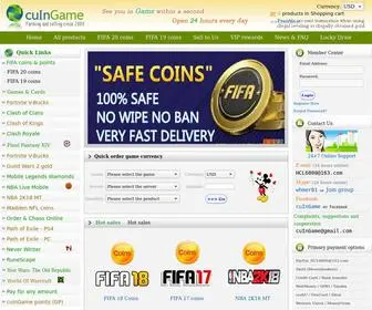 Cuingame.com(FIFA coins) Screenshot