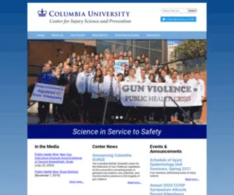 Cuinjuryresearch.org(Columbia Center for Injury Science and Prevention (CCISP)) Screenshot