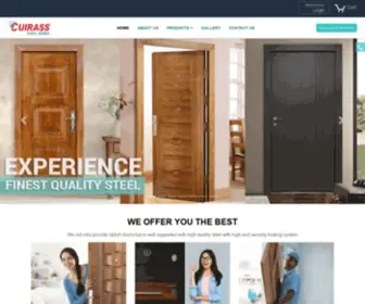 Cuirassdoors.com(Buy best quality Steel Doors of various finishes and colors. Cuirass Doors) Screenshot