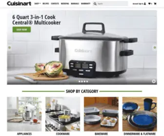 Cuisinartwebstore.com(Cuisinart's Kitchen Appliances for Professional and Home Chefs) Screenshot