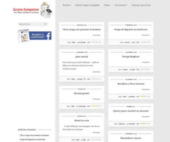 Cuisine-Companion.fr(Cuisine Companion de Moulinex : les Recettes de la Communauté) Screenshot