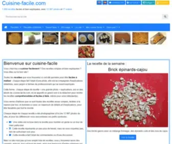 Cuisine-Facile.com(Des recettes faciles) Screenshot