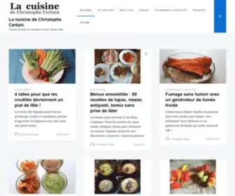 Cuisine-Pied-Noir.com(La cuisine de Christophe Certain) Screenshot