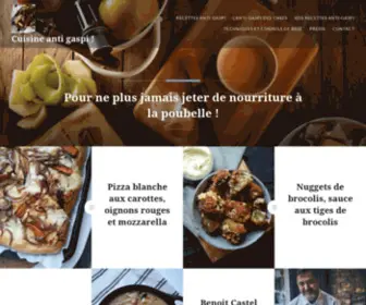 Cuisineantigaspi.com(Cuisine anti gaspi ! – Pour ne plus jamais jeter de nourriture à la poubelle) Screenshot