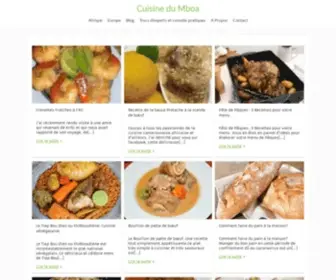 Cuisinedumboa.com(Cuisine du Mboa) Screenshot