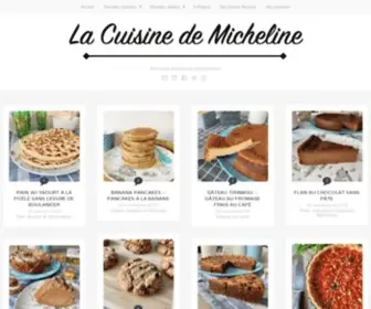 Cuisinemicheline.com(La Cuisine de Micheline) Screenshot