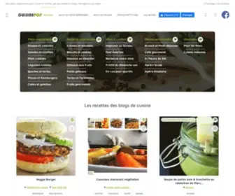 Cuisinepop.com(Recettes végétariennes faciles à préparer) Screenshot