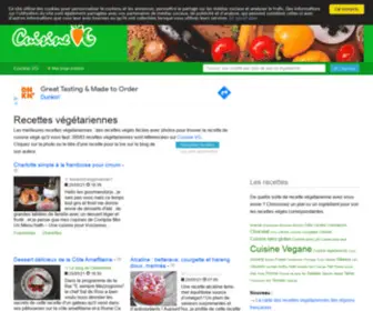 Cuisinevg.fr(Les meilleures recettes végétariennes) Screenshot