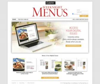 Cuisineweeknightmenus.com(Cuisine Weeknight Menus) Screenshot