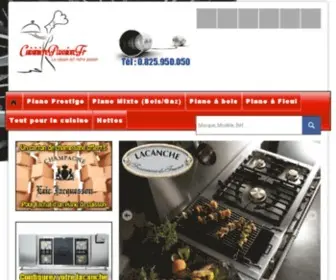Cuisinierepassion.fr(Les pianos gastronomique haut de gamme) Screenshot