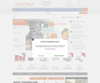 Cuisinresto.com(Ustensiles de cuisine pour professionnels) Screenshot