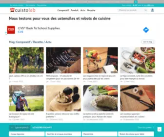 Cuistolab.com(Nous testons pour vous des ustensiles et robots de cuisine) Screenshot