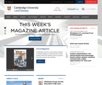 Culandsoc.com(Cambridge University Land Society) Screenshot
