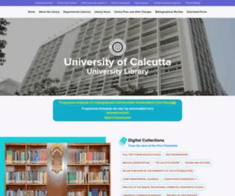 Culibrary.ac.in(Calcutta University) Screenshot