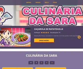 Culinariasara.com(Saiba mais sobre uma coleção fascinante de jogos de Culinária da Sara) Screenshot