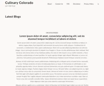 Culinary-Colorado.com(Culinary Colorado) Screenshot