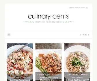 Culinarycents.com(A Frugal Foodie Lifestyle Blog) Screenshot