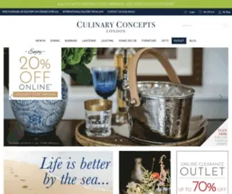 Culinaryconcepts.co.uk(Designer Homeware) Screenshot