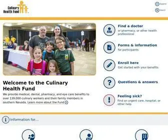 Culinaryhealthfund.org(The Culinary Health Fund) Screenshot