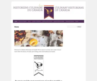 Culinaryhistorians.ca(Culinary Historians of Canada) Screenshot