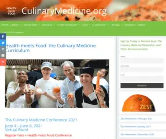 Culinarymedicine.org(Health meets Food) Screenshot