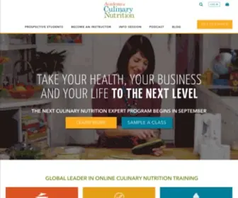 Culinarynutrition.com(The Academy of Culinary Nutrition) Screenshot