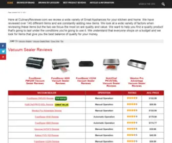 Culinaryreviewer.com(Small Appliance Reviews Updated) Screenshot