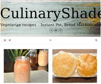 Culinaryshades.com(Vegan and Vegetarian Cooking Simplified) Screenshot