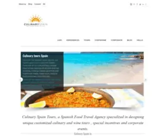 Culinaryspain.com(Culinary Spain in English) Screenshot