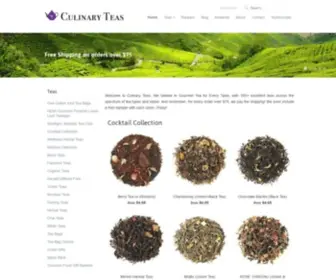 Culinaryteas.com(Culinary Teas) Screenshot